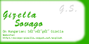 gizella sovago business card